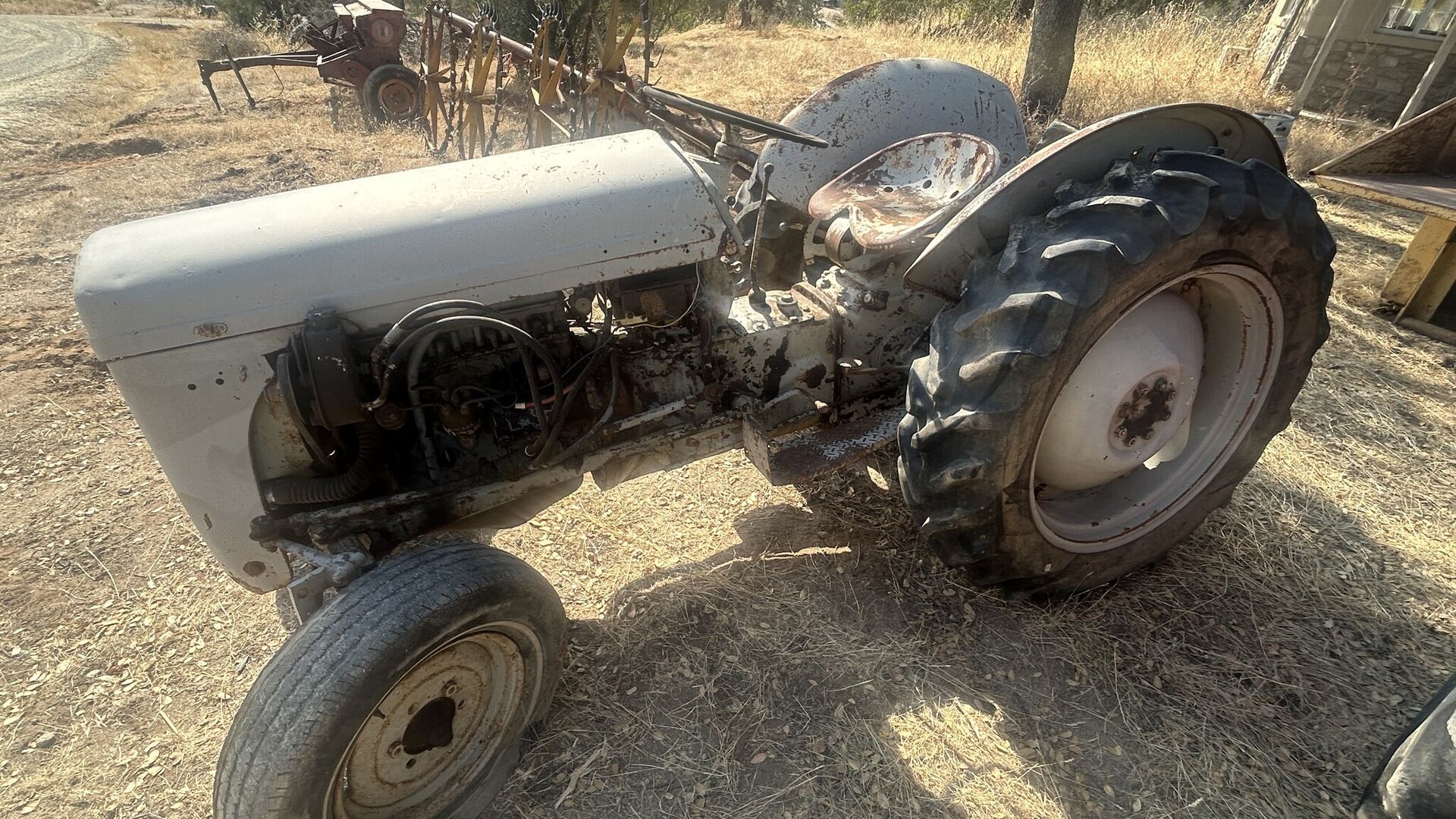 Vintage farm tractor